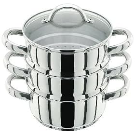 Judge 16cm 3 Tier Multi Steamer with Glass Lid
