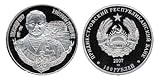 Transnistria 2007 100 Rubles Alexander Kusher - 14.14gm Silver Proof Coin