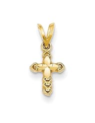14k Yellow Gold Small Cross Pendant