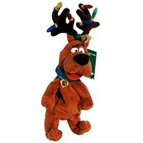Scooby Doo Reindeer Antlers Christmas Lights - Warner Bros Bean Bag Plush