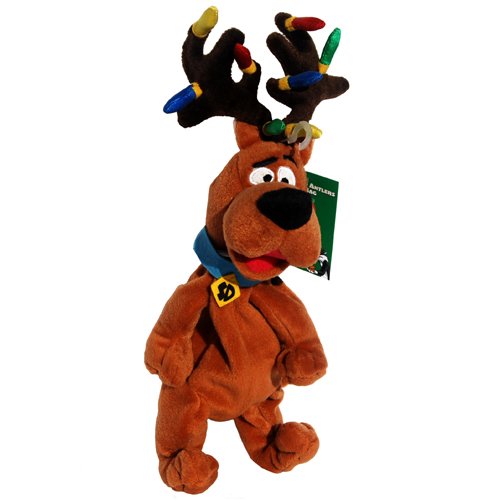 Scooby Doo Reindeer Antlers Christmas Lights - Warner Bros Bean Bag Plush