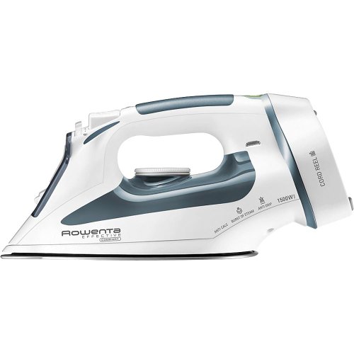 Rowenta DW2090 Effective Comfort Cord Reel 1500 Watt Steam Iron with 300 Hole Stainless Steel Sole Plate