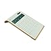 ã€Letitflyã€‘ Calculator, Slim Elegant Design, Office/Home Electronics, Dual Powered Desktop Calculator, Solar Power, 10 Digits, Tilted LCD Display, Inclined Design, White (Slim2)