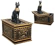 Bastet Trinket Box - Cold Cast Resin - 4.25" x 5.5"