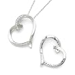 Sterling Silver CZ Love You Mom Sentimental Expressions Necklace