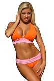 UjENA Pink Lemonade Halter Bikini Swimsuit