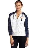 NFL Womens Chicago Bears Sport Princess Ragla Womens Long Sleeve Raglan Full-Zip Fleece Hoodie (White/Navy Heather, Small)