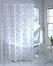 Maytex Mills 60090 Just Leaves Shower Curtain, White