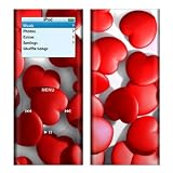 Sweet Heart Design Protective Skin Decal Sticker for Apple iPod nano 2G (2nd Generation) 2GB/ 4GB/ 8GB Player