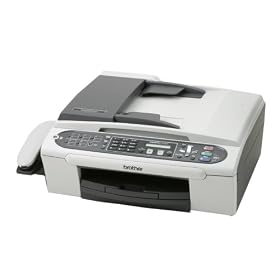 Brother FAX-2480c Color Inkjet Flatbed Fax, Copier, Phone with ADF by Brother