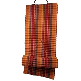 Roll Up Shoulder Strap Beach Mat - Sunshine Orange