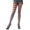 Leg Avenue - Blickdichte Strumpfhose mit Criss-Cross-Straps-Look - Schwarz - One Size - LA 7272