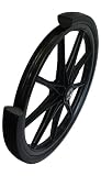Marathon Industries 92001 20x2.0 Flat Free Cart Tire On Black Plastic Rim - 3/4-Inch Bearing