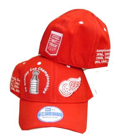 Detriot Red Wings Stanley Cup Championship Red Hat / Cap