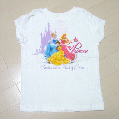 Disney(ディズニー）プンセスTシャツ（ホワイト）