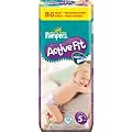 Pampers Active Fit Size 5 (24-55 lbs/11-25 kg) Nappies - 2 Packs of 50 (100 Nappies)