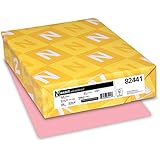 Neenah Exact Vellum Bristol, 67 lb, 8.5 x 11 Inches, 250 Sheets, Pink
