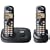 Panasonic KXTG7302 DECT Digital Cordless Telephon Twin Pack  - Black