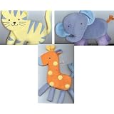 Safari Animals Nursery Wall Hangings by Dolce Goods
