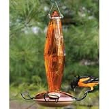 CUT GLASS ORIOLE BIRD FEEDER