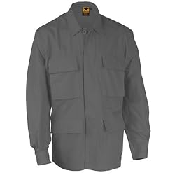 Dark Gray Poly / Cotton Ripstop BDU Coat
