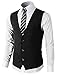 H2H Mens Formal Slim Fit Premium Business Dress Suit Lightweight Vests