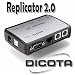 Dicota USB 2.0 LAN Docking Station Z12548Z UK kompaktes Design und geringe Größe / NEU & OVP