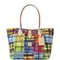 Dooney Bourke Medium Madras Cindy Bag Tote Purse