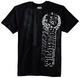 Southpole Men's Vertical Logo Flocking Accent Shadow Printed Tee