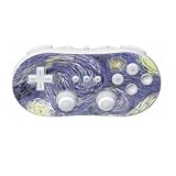 Van Gogh - Starry Night Design Nintendo Wii Classic Controller Protector Skin Decal Sticker