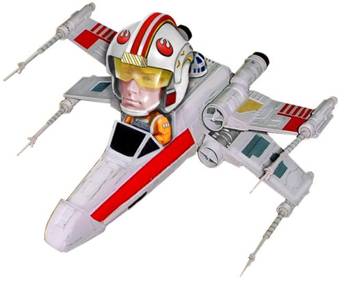 �ե��� Wacky Wobbler Star Wars: Luke Skywalker & X Wing �������� ������� ���᡼�� �ե��� �����꡼ ���� ư�� �̿���