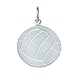 Sterling Silver VOLLY BALL FLAT BACK Charm Sterling Silver VOLLY BALL FLAT BACK Charm