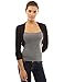 PattyBoutik Women's Bolero Shrug Light Knit Cardigan (Black XL)