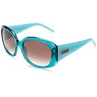 Kate Spade goes bold with the Angelina. This pair of sunglasses is oh-so-glamorous with its oversized and curvy silhouette, while the gorgeous gradient UV protected lenses are there to prove they are as functional as they are fashionable. Includes a protective case for storage.