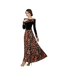 Leopard Print Vintage Long Sleeves Maxi Dress 