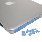 Skque Blue Anti Dust Plug Cover for Apple MacBook Pro Air 11 13 15 [PC]