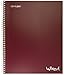 Top Flight Wired 3-Subject Wirebound Notebook with 4 Pockets, 120 Sheets, College Rule, 11 x 8.875 Inches, 1 Notebook, Cover May Vary (33181)