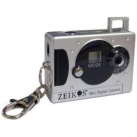 Zeikos ZE-KDC31-S Mini Digital Keychain Camera (Silver)