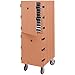 Cambro 1826DTC157 Coffee Beige Double Compartment Tray and Sheet Pan Camcart Carrier