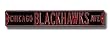 CHICAGO BLACKHAWKS "CHICAGO BLACKHAWKS AVE" Authentic METAL STREET SIGN (6" X 36")