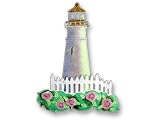 Clearly Charming Cape May Lighthouse Sterling Silver and Enamel Pin by Zarah