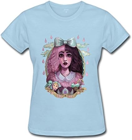 Icoup Original Clothing Women's Cartoon Melanie Martinez Poster T-Shirt X-Large PowderBlue