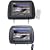 PYLE PLD7HB Pair of Adjustable Headrests with Built-in 7-Inch TFT-LCD Monitors with Single Built-in DVD Player (Black)