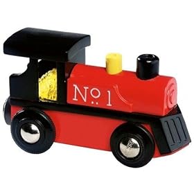 BRIO 33240 Wooden Railway System: Light & Sound Steam Engine