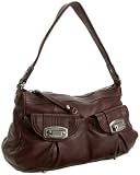 B. MAKOWSKY Chicago Shoulder Bag,Brandy,one size
