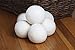 Wool Dryer Balls (6 Pack) 100% Organic Wool - Fabric Softener Alternative - Static Free - Save Money - Baby Safe - UnScented All Natural - HypoAllergenic For Allergies and Sensitive Skin