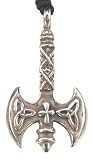 Celtic Design Axe Pewter Pendant Necklace