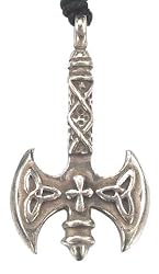 Celtic Design Axe Pewter Pendant Necklace