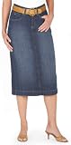Aura Stretch Denim Straight Skirt