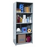 IMAGE OF Hi-Tech Shelving Medium-Duty Closed Type Starter and Optional Add-on Unit with 5 Shelves